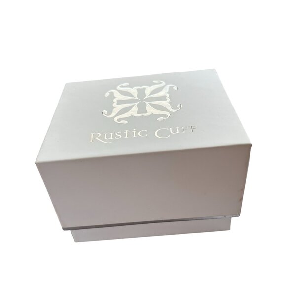 Rustic Cuff Christmas Set NIB Love Peace Joy Stainless and Silicone - Picture 3 of 4